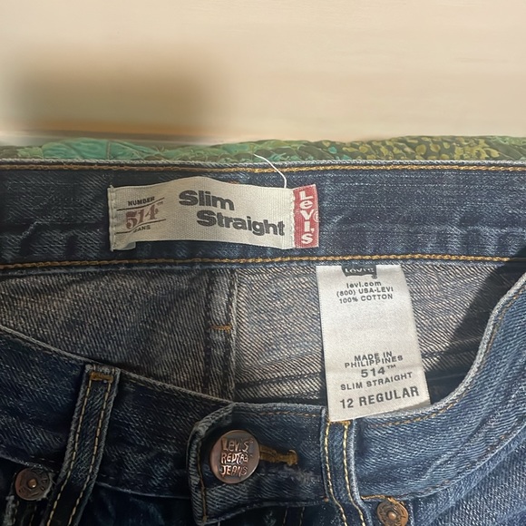 Levi’s. Childrens slim 514. Size 12. - Picture 3 of 6